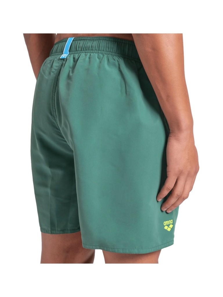 Мъжки плажни шорти Arena Fundamentals Arena Logo Boxer R - Mangrove-Artic Lime