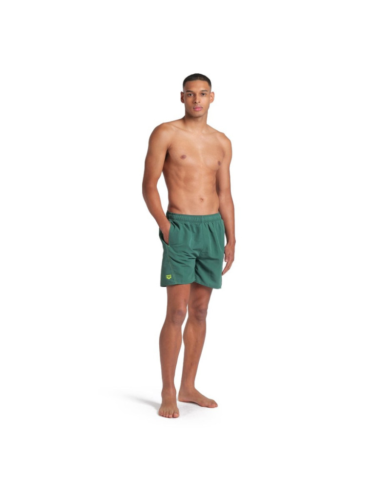 Мъжки плажни шорти Arena Fundamentals Arena Logo Boxer R - Mangrove-Artic Lime