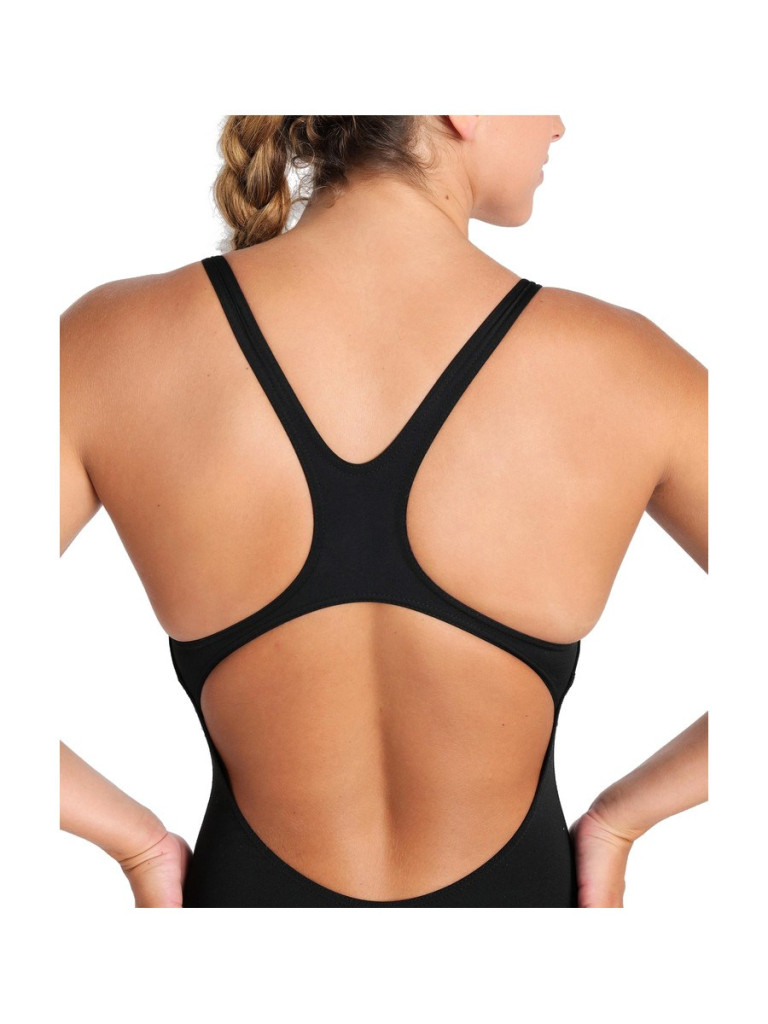 Дамски цял бански Arena Team Swim Pro Solid - Black-White