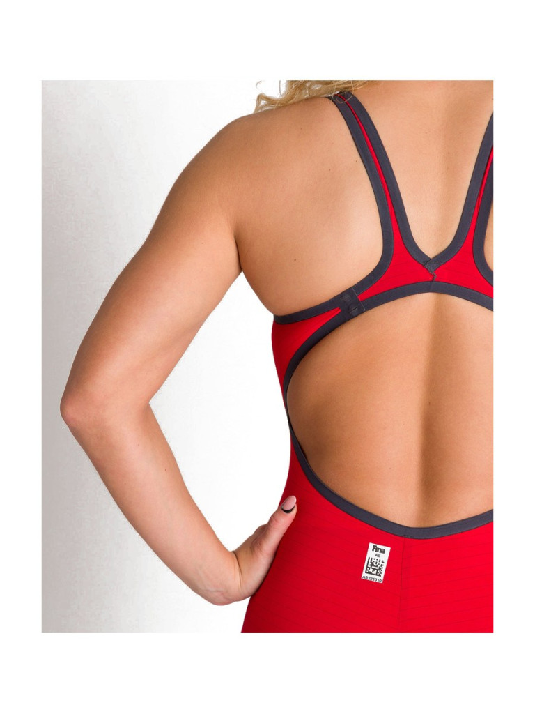 Дамски състезателен бански Arena Powerskin Carbon-Air² Open Back - Red-White