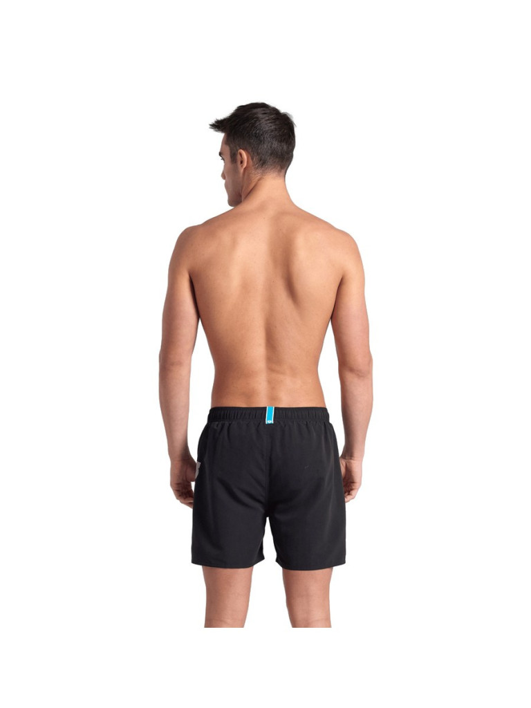 Мъжки плажни шорти Arena Fundamentals Arena Logo Boxer R - Black-White