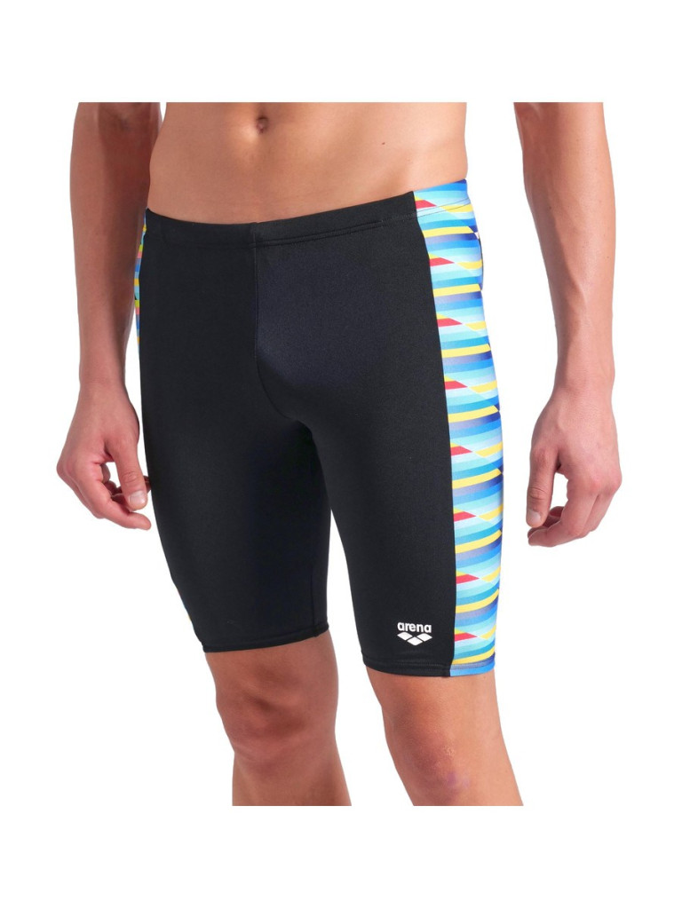 Мъжки бански Arena Racing Stripe Swim Jammer - Black-Multi