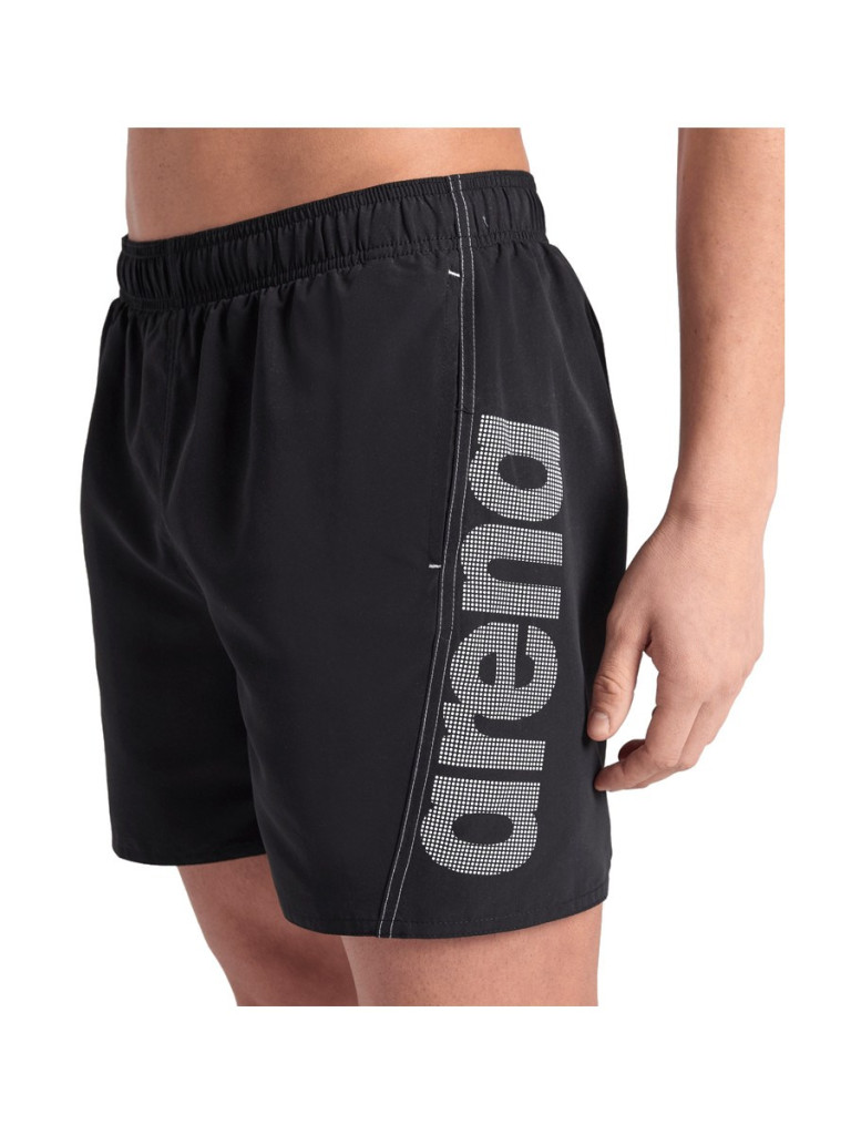 Мъжки плажни шорти Arena Fundamentals Arena Logo Boxer R - Black-White