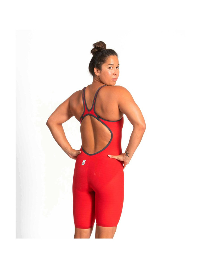 Дамски състезателен бански Arena Powerskin Carbon-Air² Open Back - Red-White