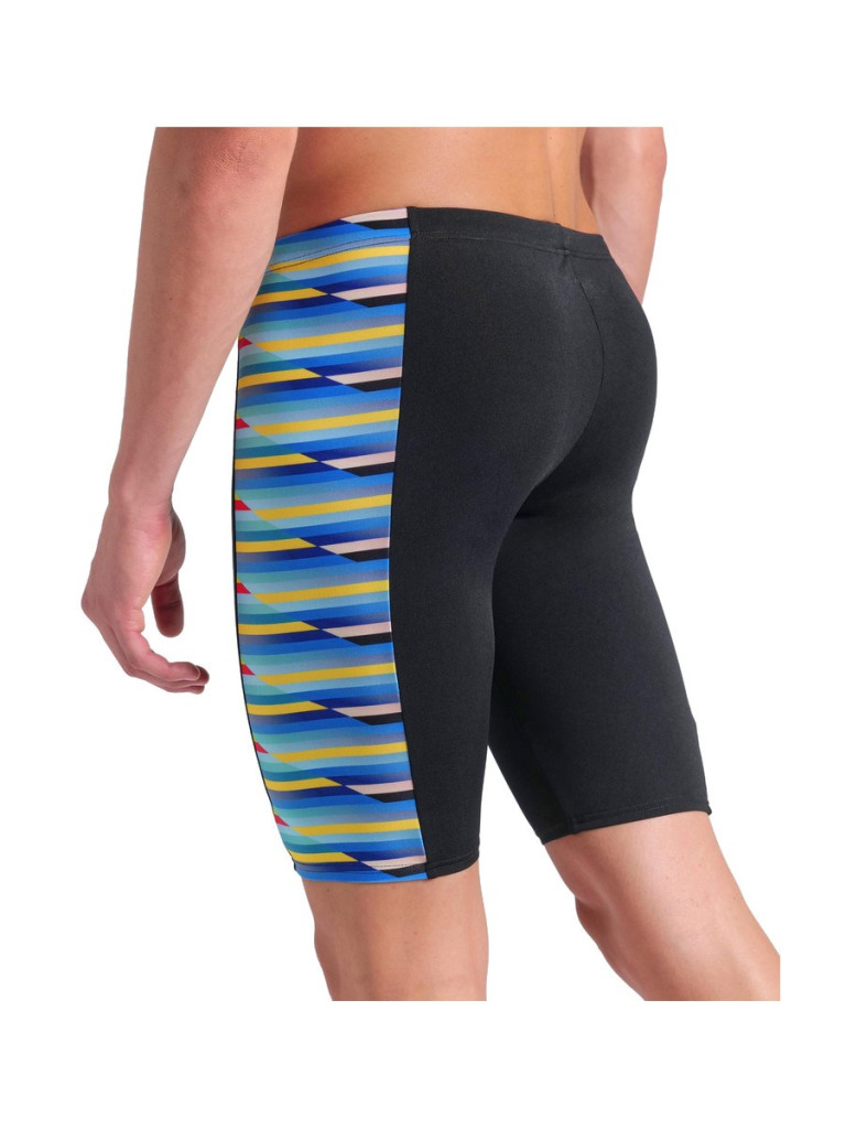 Мъжки бански Arena Racing Stripe Swim Jammer - Black-Multi