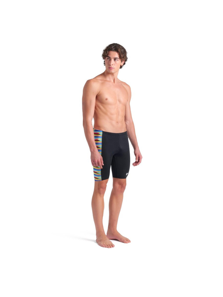 Мъжки бански Arena Racing Stripe Swim Jammer - Black-Multi