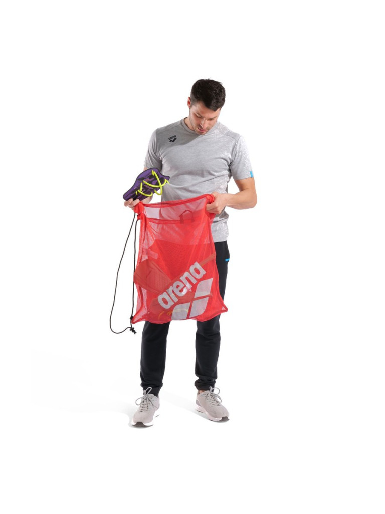 Мрежеста чанта за плуване Arena One Go Mesh Bag - Red
