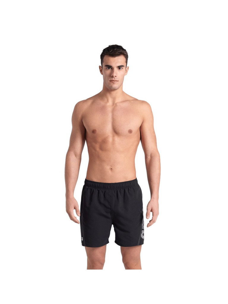 Мъжки плажни шорти Arena Fundamentals Arena Logo Boxer R - Black-White