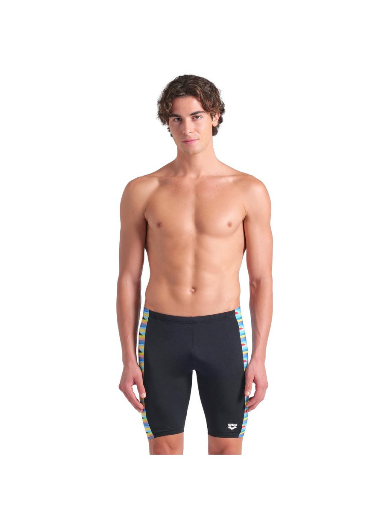 Мъжки бански Arena Racing Stripe Swim Jammer - Black-Multi