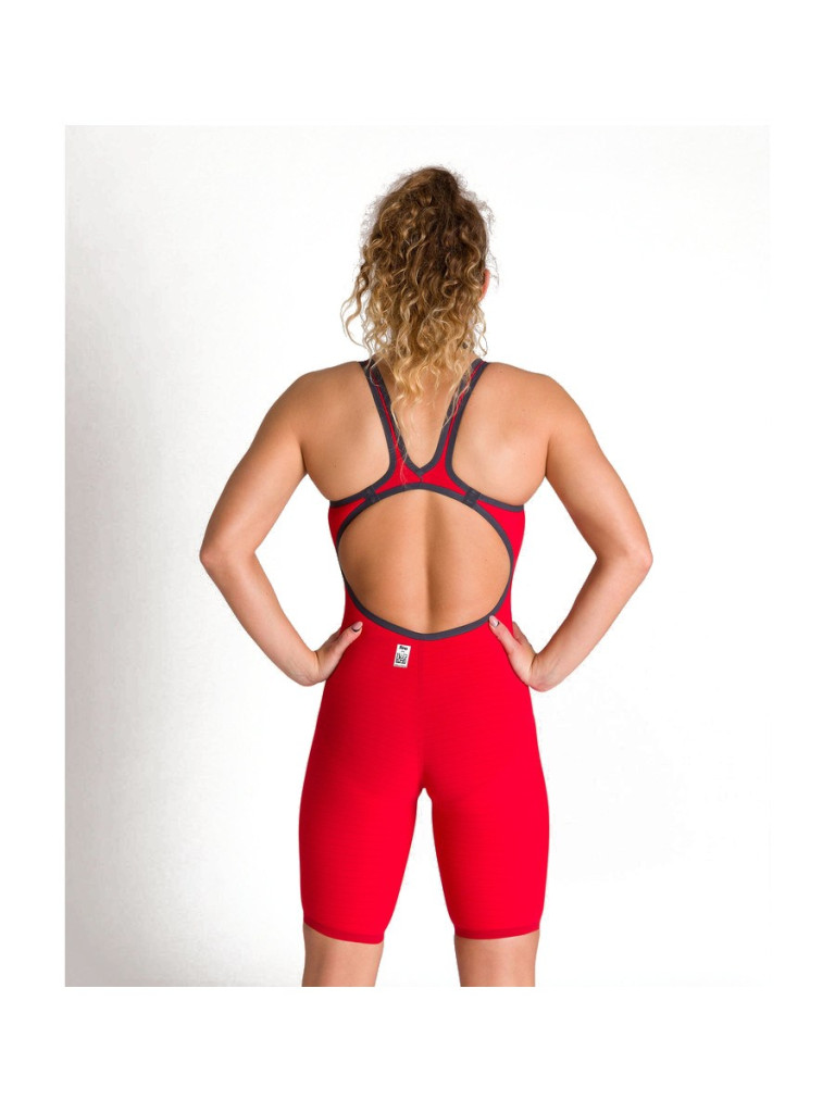 Дамски състезателен бански Arena Powerskin Carbon-Air² Open Back - Red-White