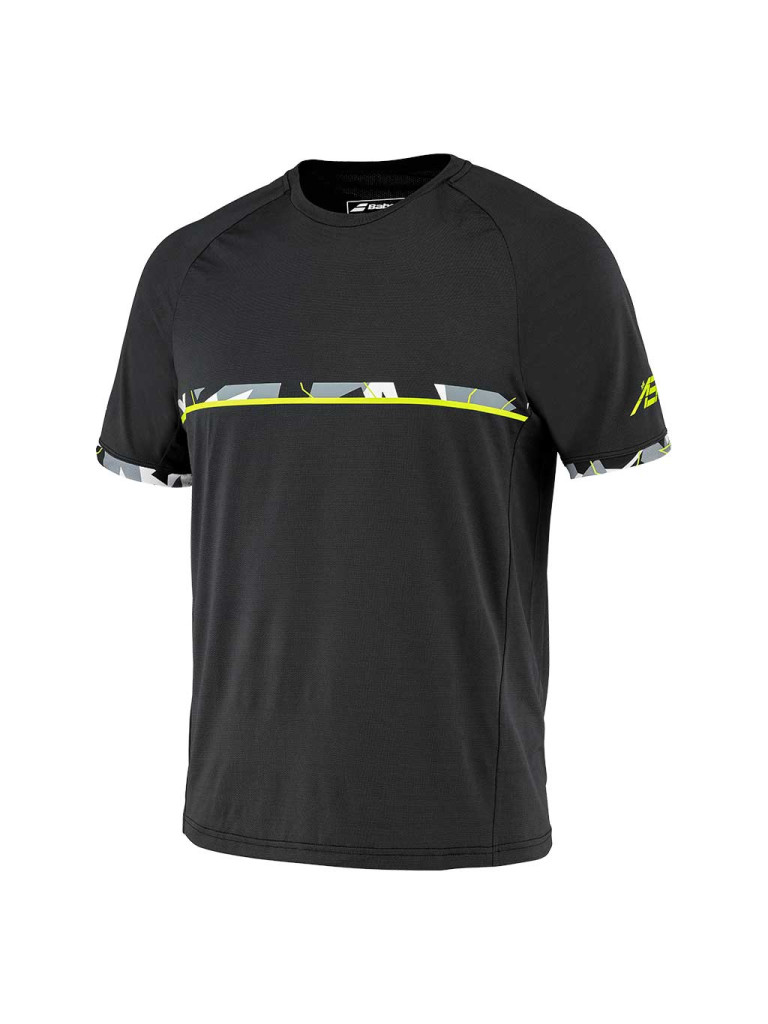 Мъжка тениска Babolat AERO CREW NECK - Black
