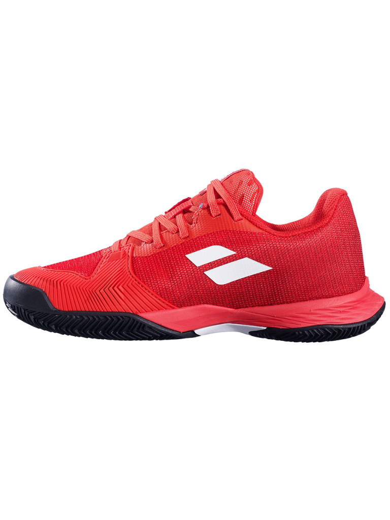 Детски тенис обувки за момчета Babolat JET MACH 3 JNR CLAY - Cherry Tomato / White