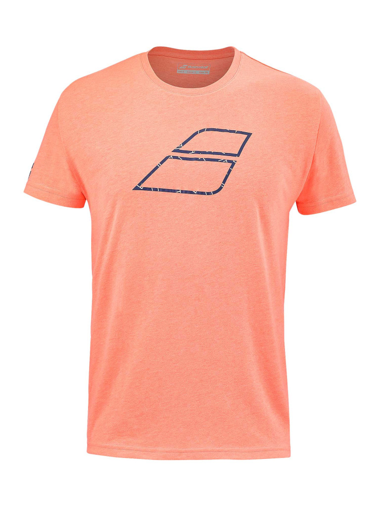 Мъжка тениска Babolat EXERCISE BIG FLAG TEE FLUO STRIKE