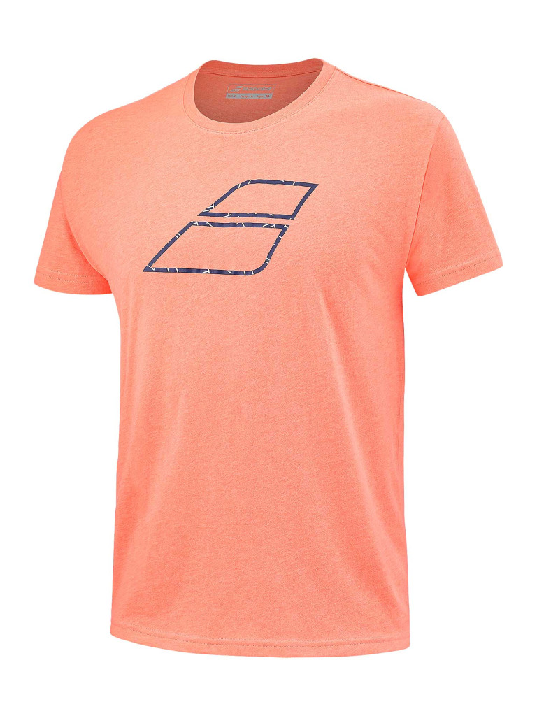 Мъжка тениска Babolat EXERCISE BIG FLAG TEE FLUO STRIKE