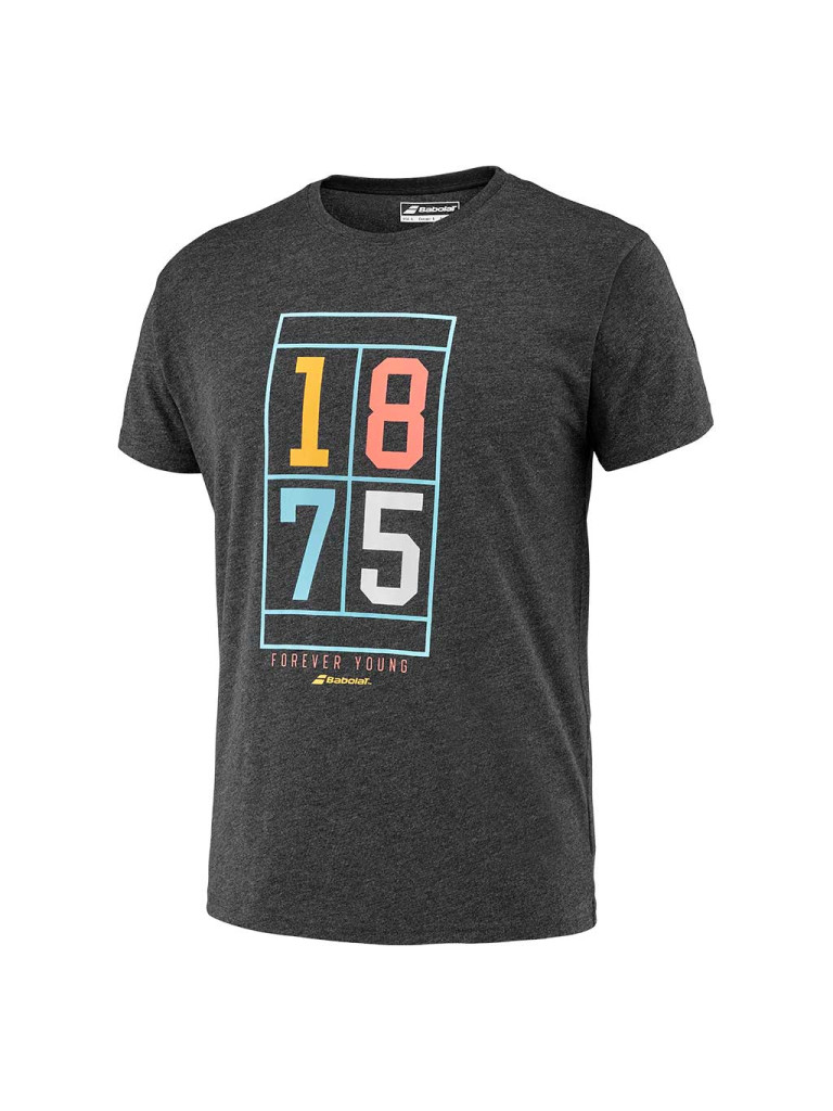 Мъжка тениска Babolat Exercise Vintage Tee Black HTHR