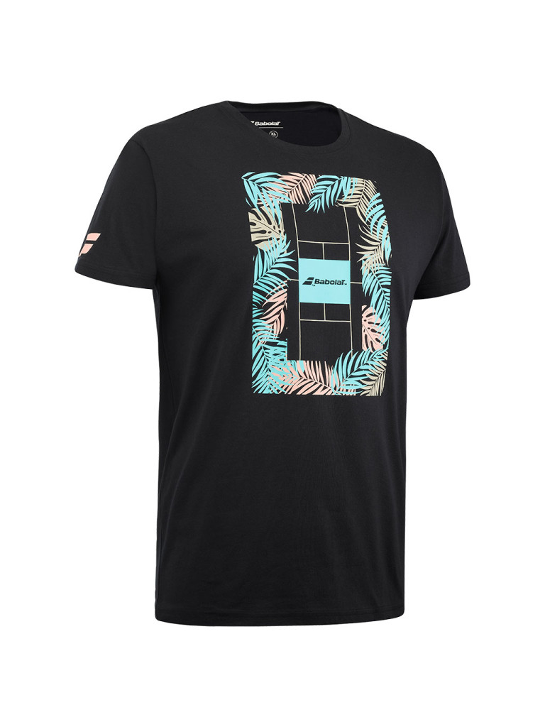 Babolat EXERCISE MESSAGE TEE MEN BLACK мъжка тениска
