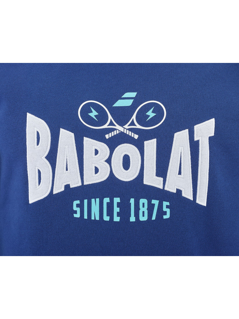 Мъжки суетшърт с качулка Babolat EXERCISE HOOD SWEAT MEN EST. BLUE
