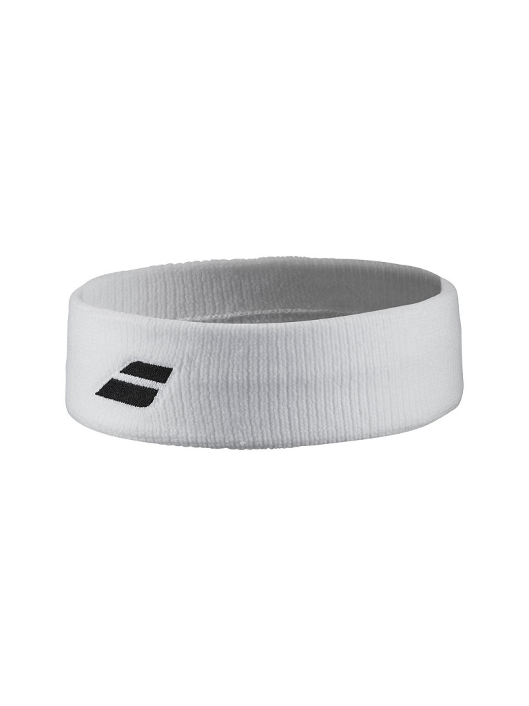 Лента за глава Babolat Logo Headband, бяла