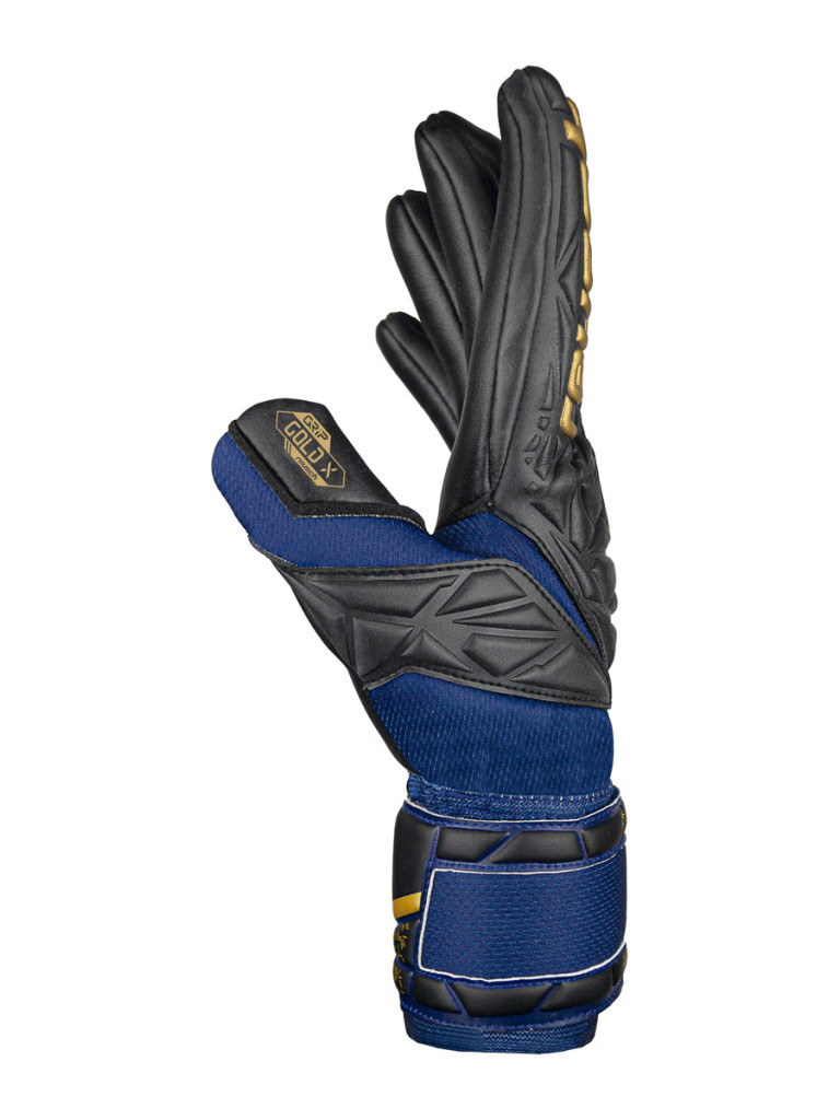 Reusch Attrakt Gold X NC 2024 Goalkeeper Gloves - Blue-Gold-Orange