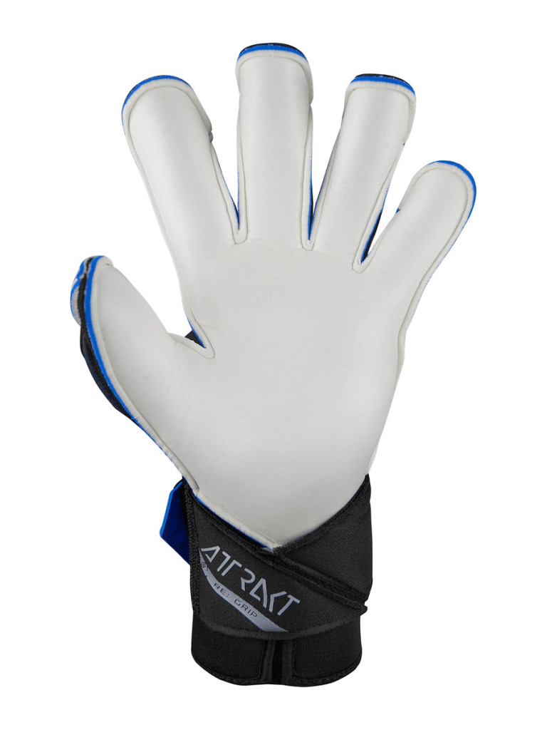Вратарски ръкавици Reusch Attrakt RE:GRIP 2024 - Black-Electric Blue
