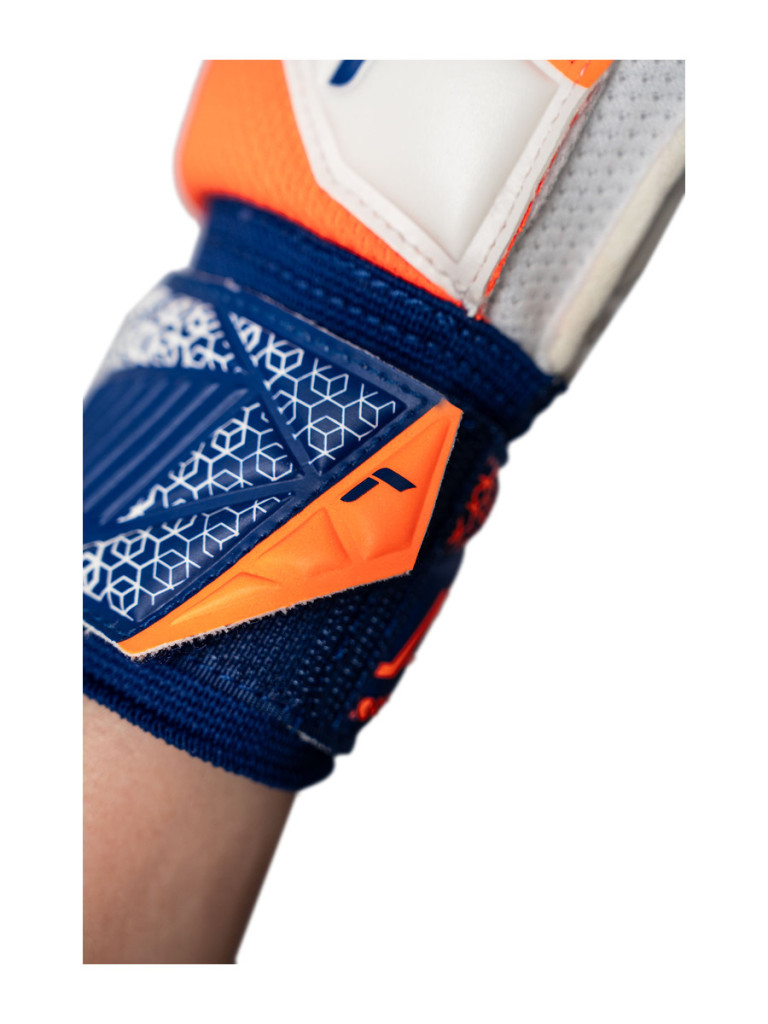 Детски вратарски ръкавици Reusch Attrakt Silver Junior 2025 - Orange-Blue-White