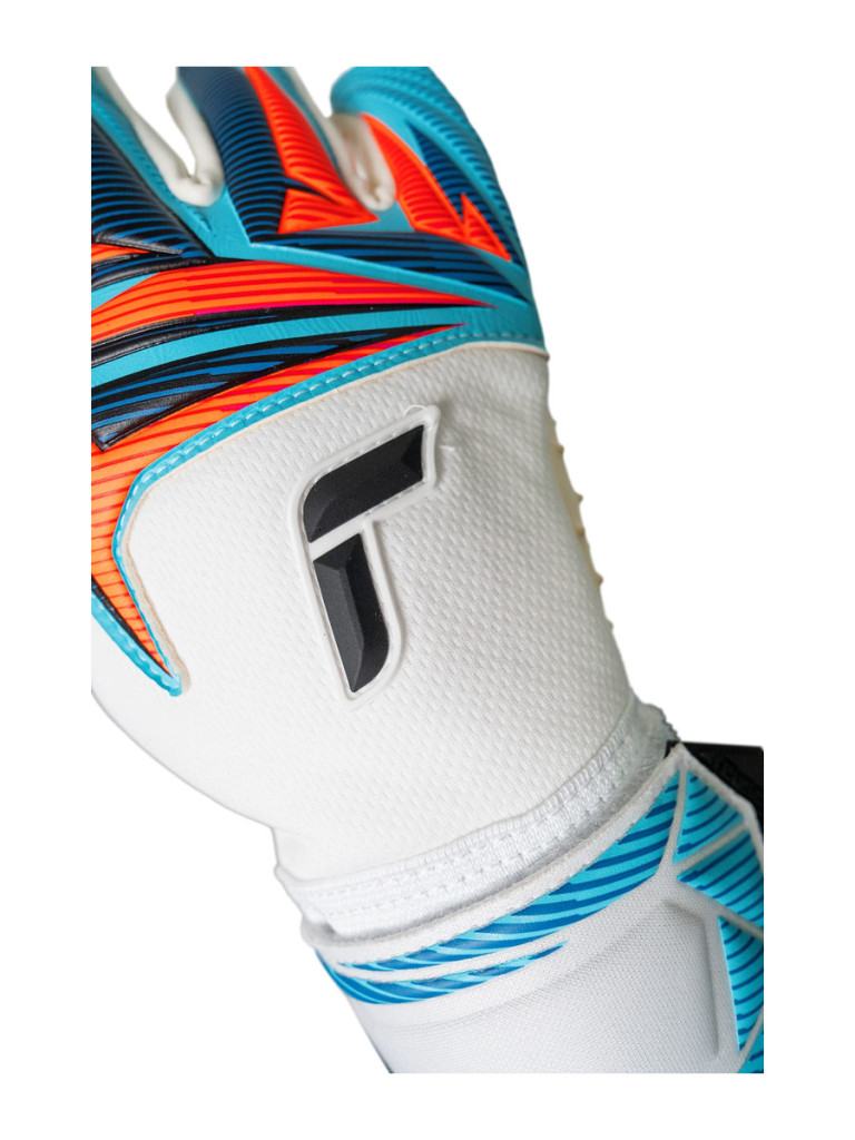 Вратарски ръкавици Reusch Attrakt SpeedBump 2026 - White-Orange-Turquoise