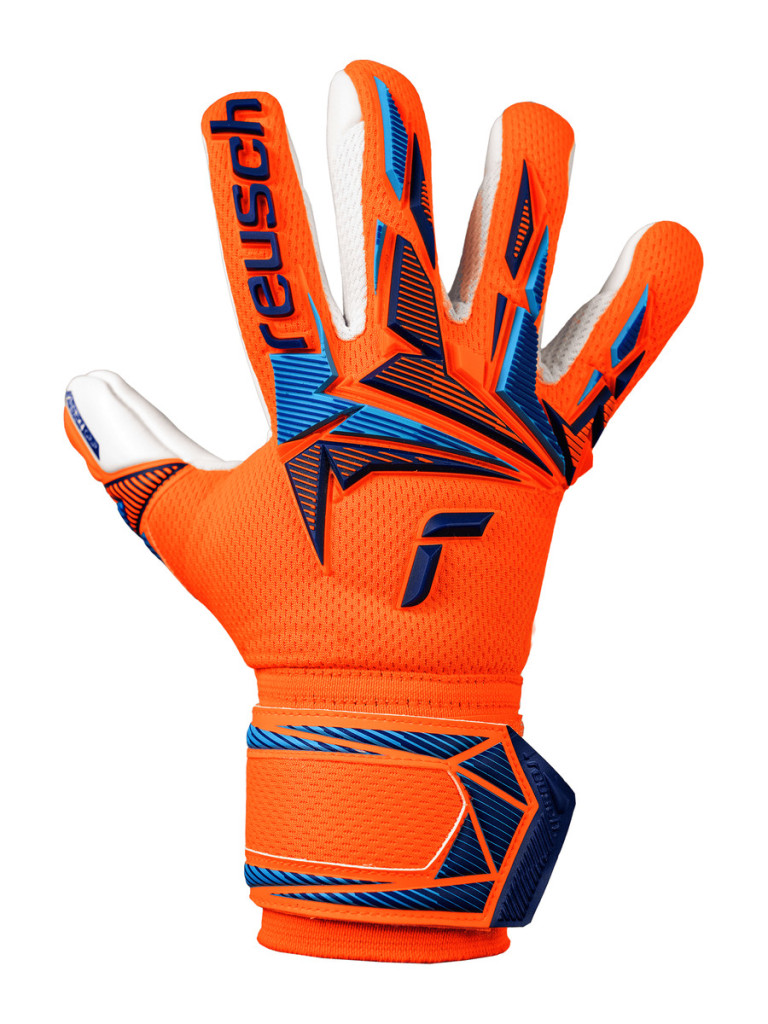 Детски вратарски ръкавици Reusch Attrakt Freegel Advance Junior 2026 - Orange-Blue