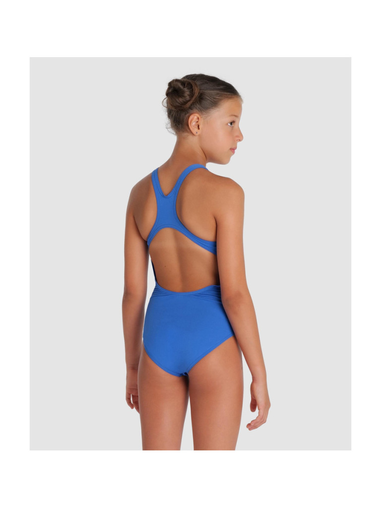 Детски цял бански Arena Team Swim Pro Solid за момичета - Royal-White