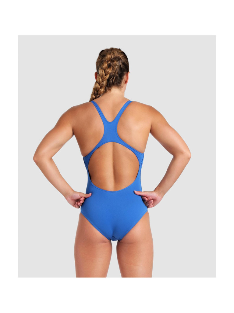 Дамски цял бански Arena Team Swim Pro Solid - Royal-White