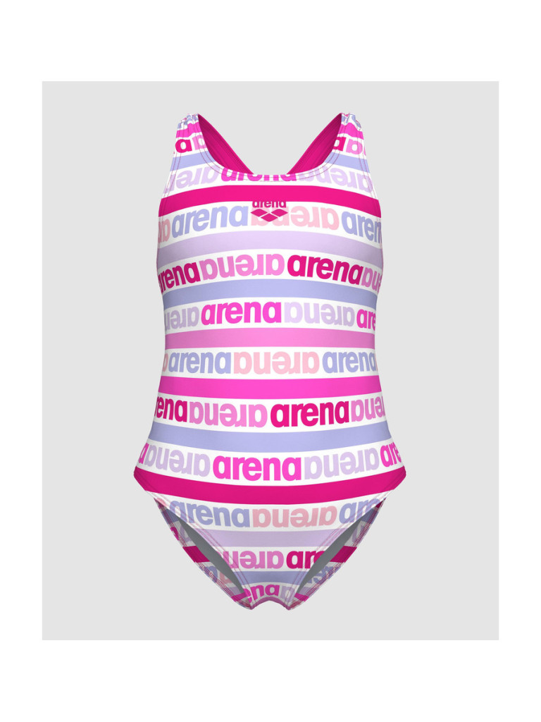 Детски цял бански Arena Friends Swim Pro за момичета - Multi-Freak Rose