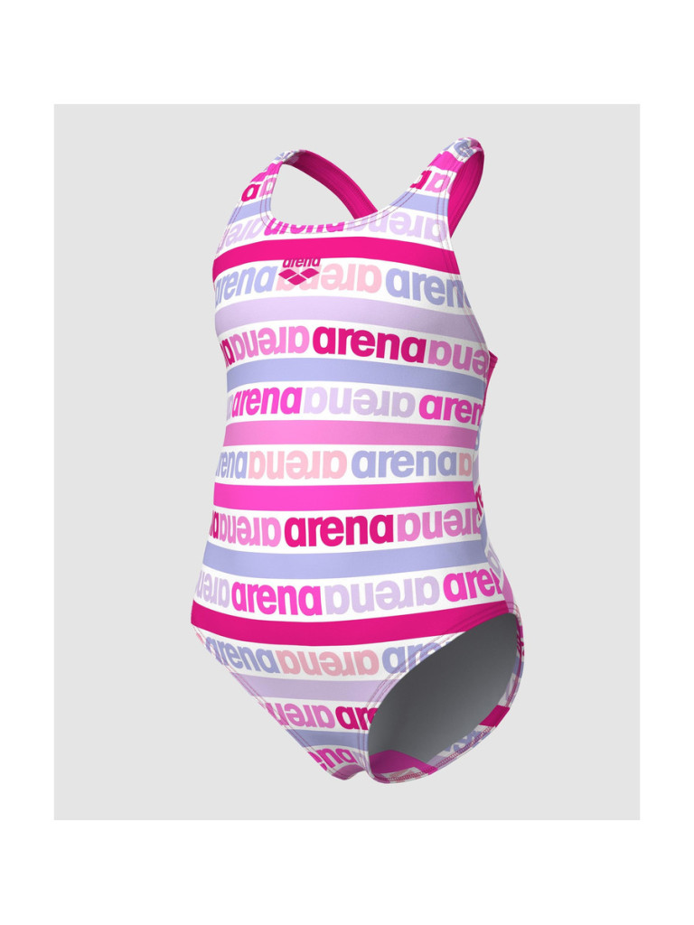 Детски цял бански Arena Friends Swim Pro за момичета - Multi-Freak Rose