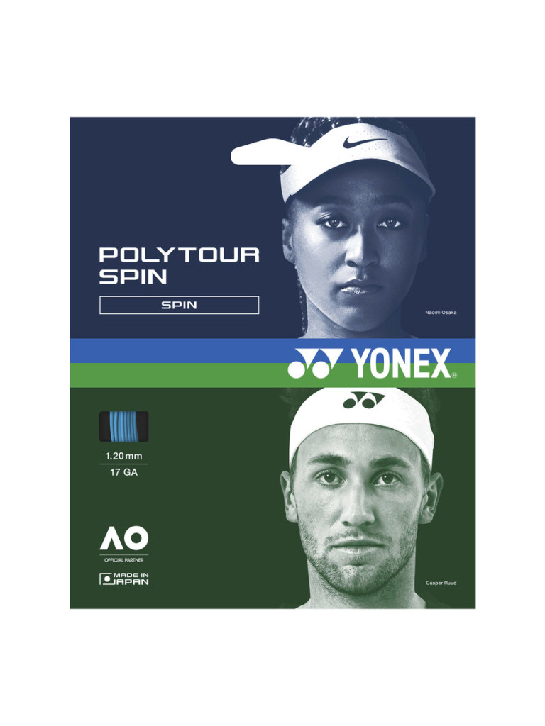 Тенис кордаж Yonex POLYTOUR SPIN 12 м - Cobalt Blue