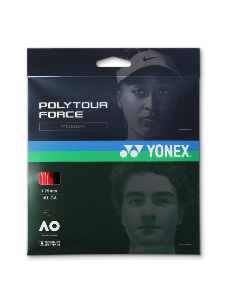 Тенис кордаж Yonex POLYTOUR FORCE 12 м - Bright Red