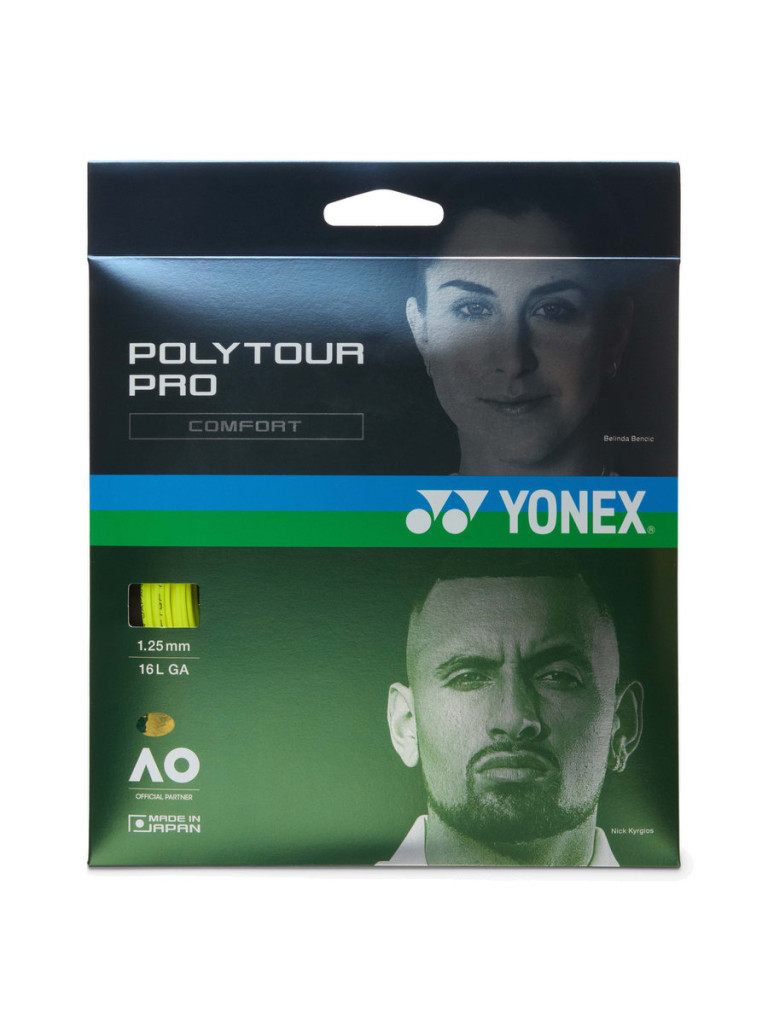 Тенис кордаж Yonex POLYTOUR PRO 12 м - Yellow