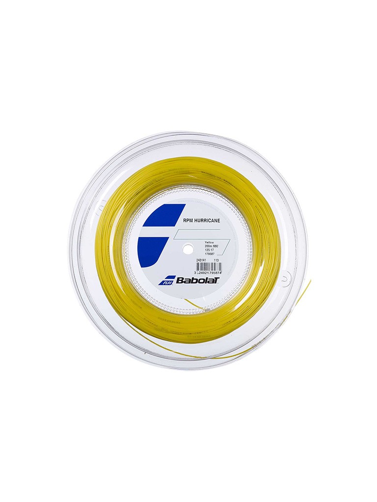 Ролка кордаж Babolat RPM Hurricane 200 м - жълт