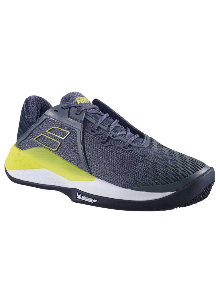 Мъжки тенис обувки Babolat Propulse Fury 3 Clay Grey/Yellow