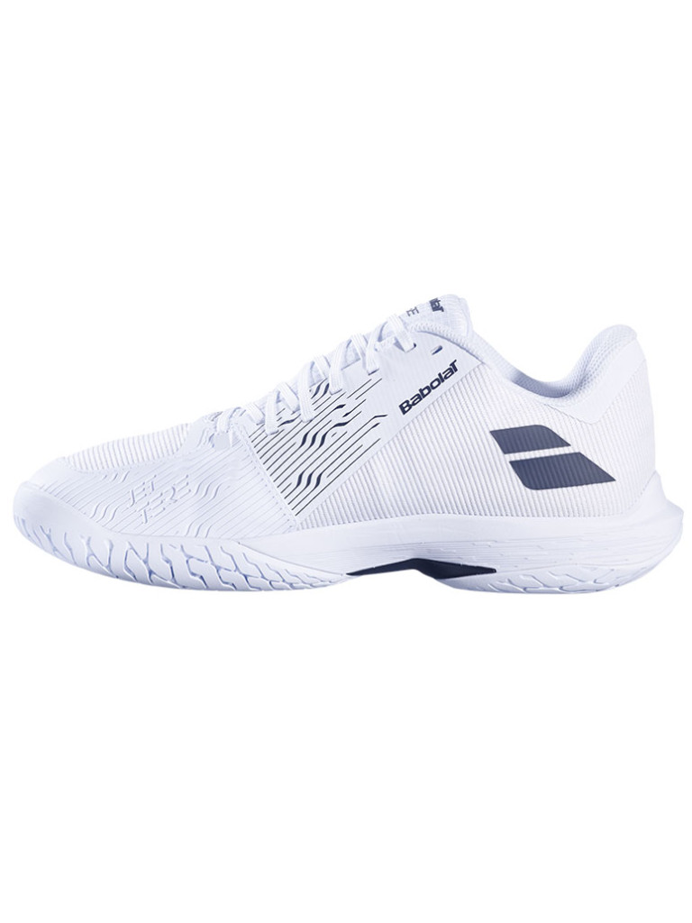 Мъжки тенис обувки Babolat JET TERE 2 All Court - White / Strawberry Red