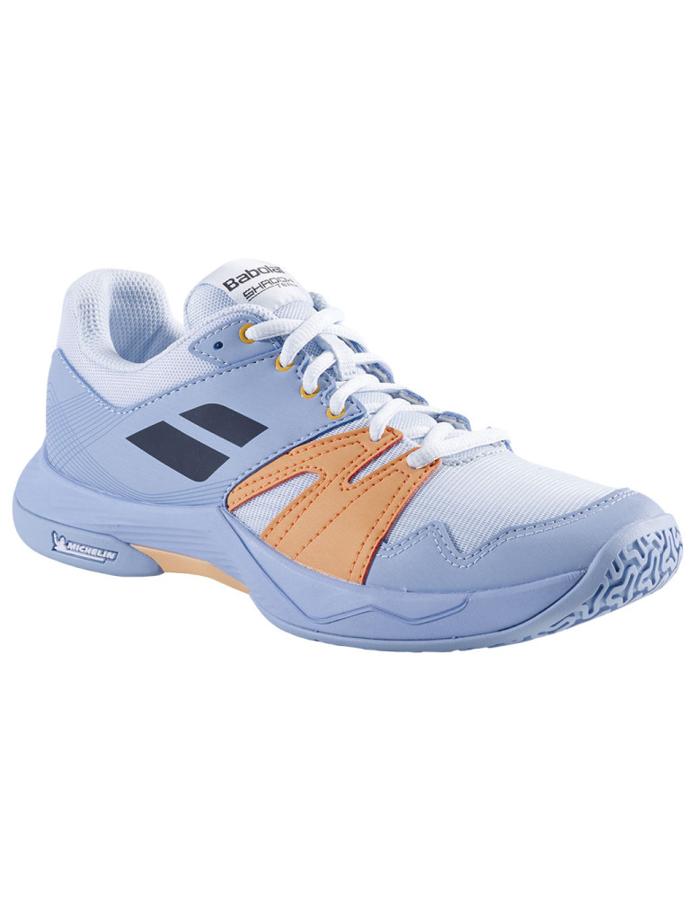 Дамски обувки за бадминтон Babolat SHADOW TEAM 2 WOMAN LIGHT BLUE