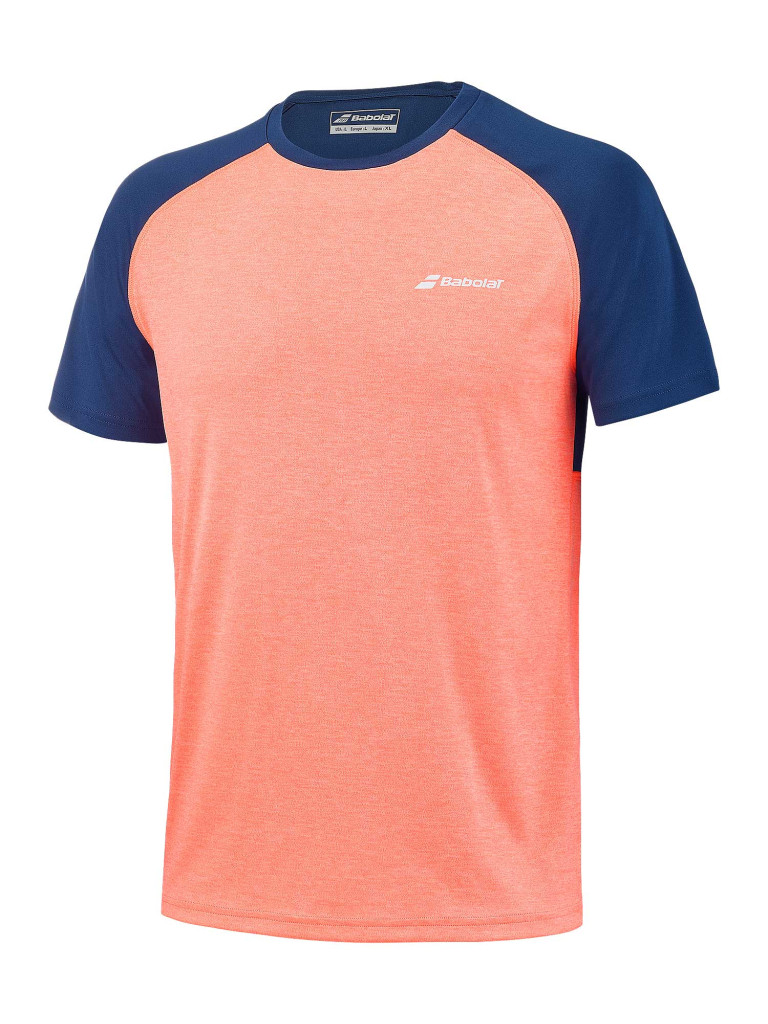 Babolat PLAY CREW NECK TEE FLUO STRIKE детска тениска