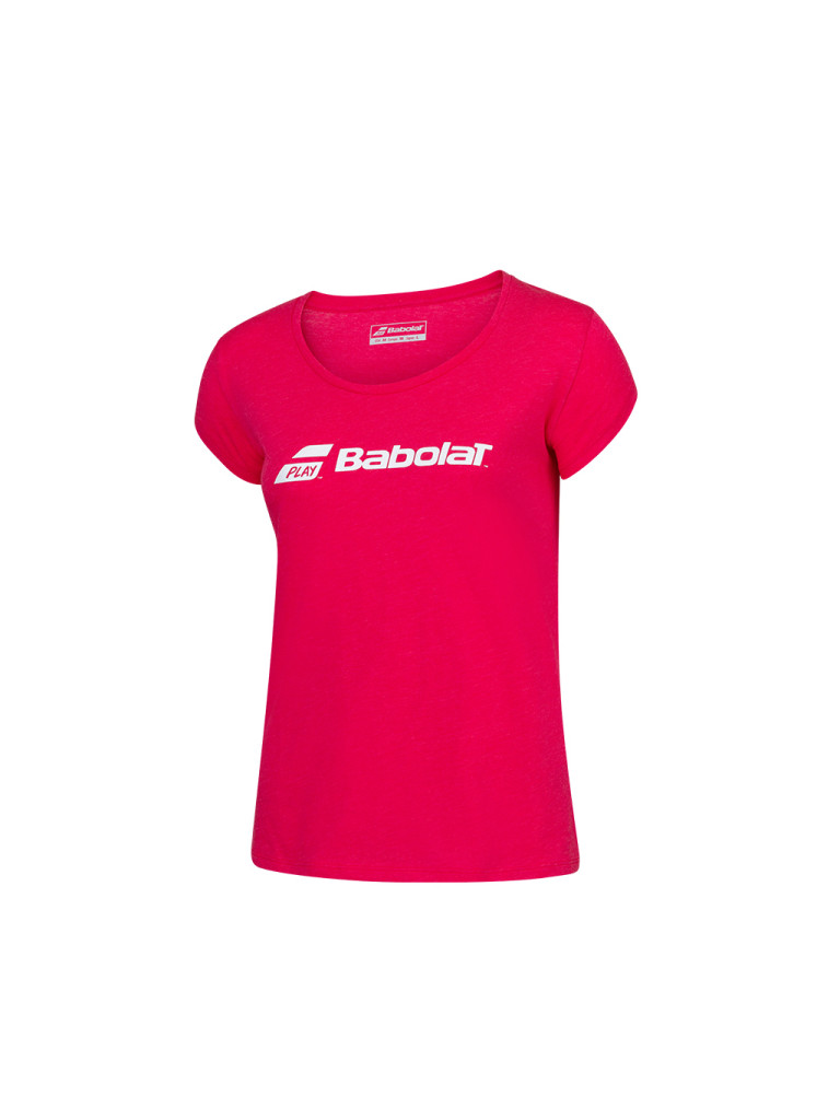 Тениска Babolat Exercise Tee Girl Red Rose