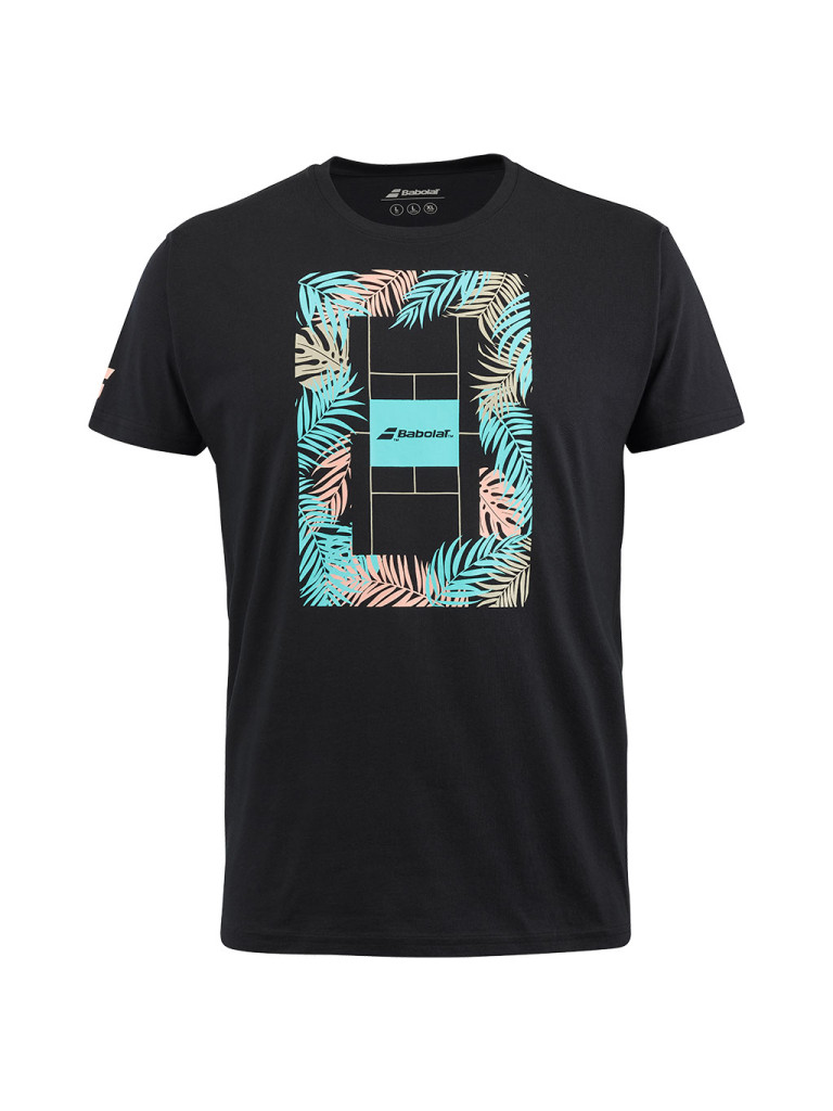 Babolat EXERCISE MESSAGE TEE MEN BLACK мъжка тениска