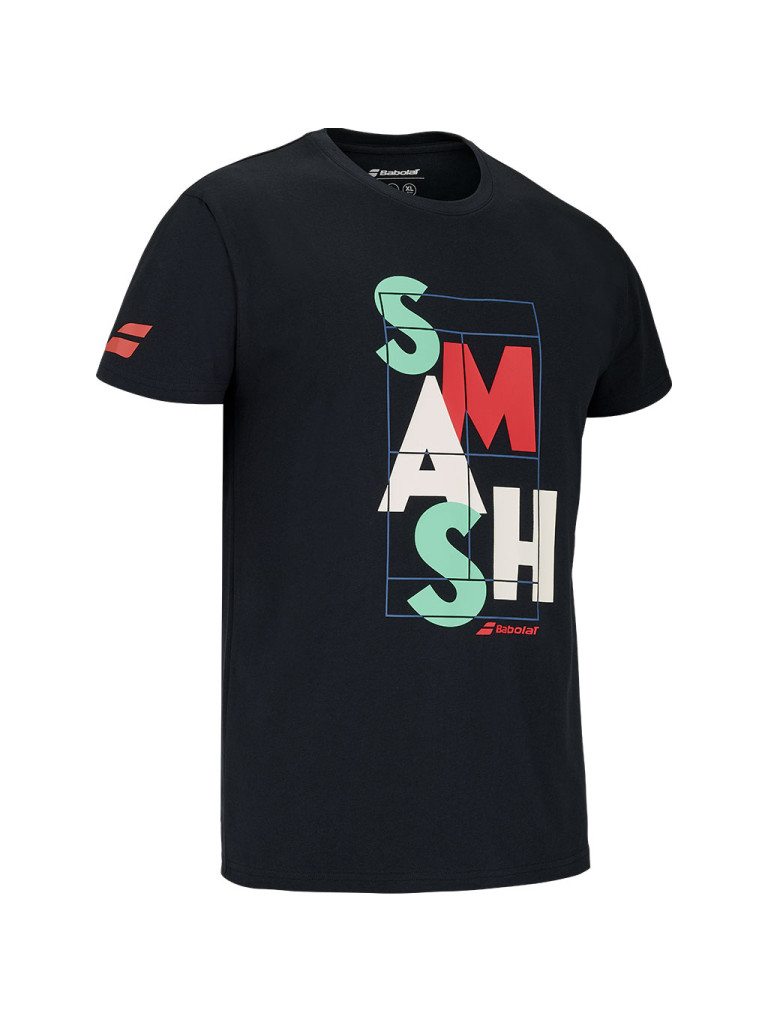 Babolat EXERCISE MESSAGE TEE BLACK мъжка тениска