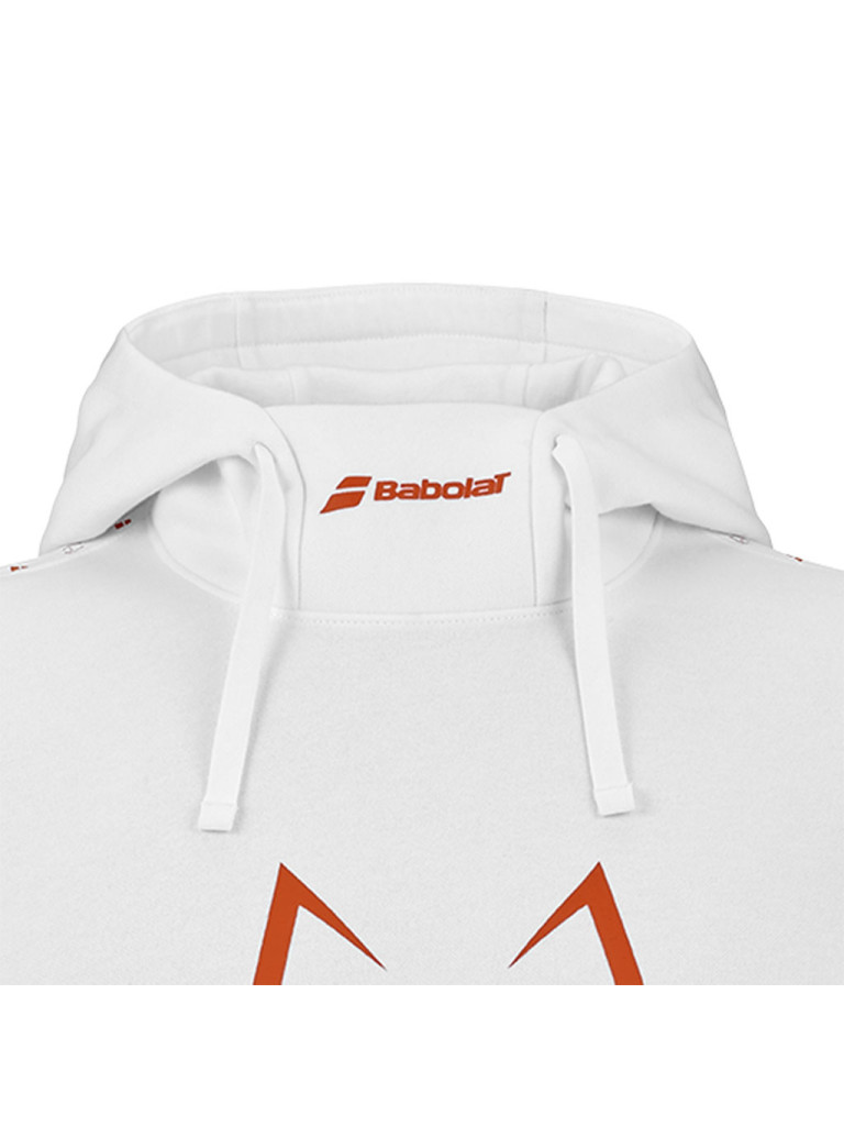 Babolat HOOD SWEAT J LEBRON WHITE мъжки суитшърт с качулка