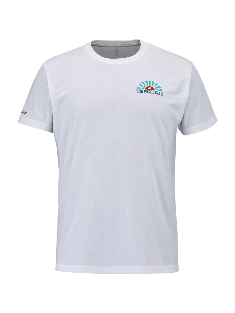 Babolat PERF COTTON TEE WHITE мъжка тениска за падел