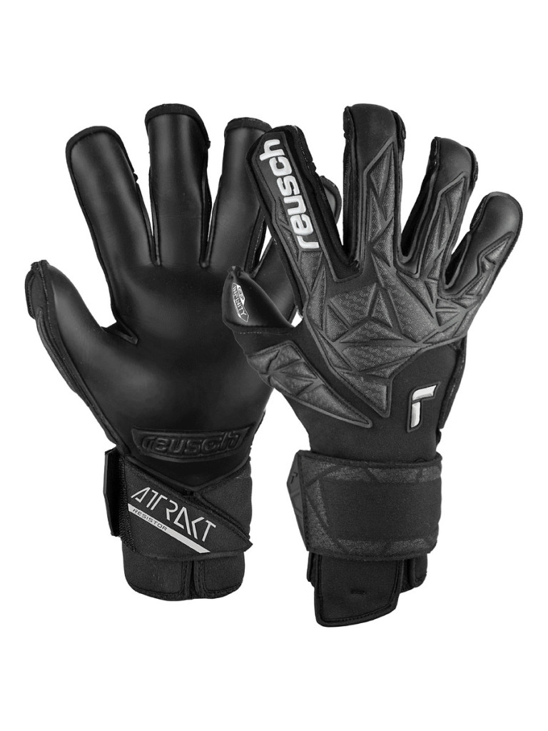 Reusch Attrakt Infinity Resistor 2024 Goalkeeper Gloves - Black