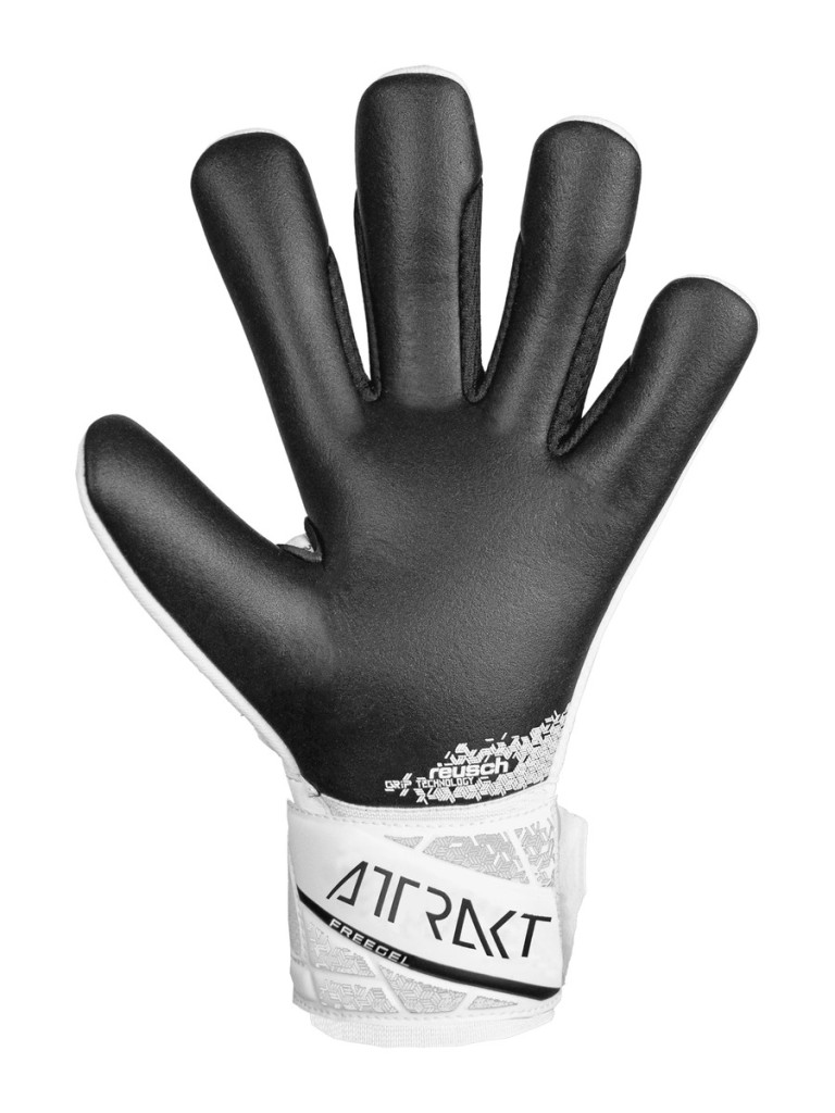 Reusch Attrakt Freegel Silver 2024 Goalkeeper Gloves - White-Black