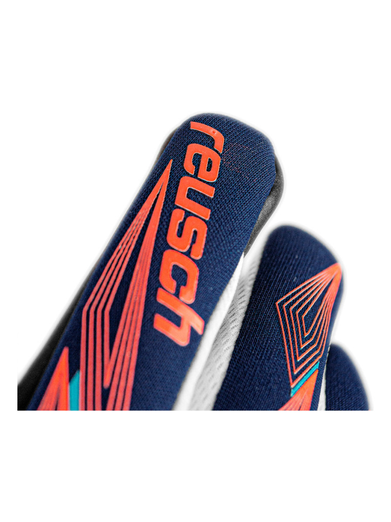 Reusch Pure Contact Gold Junior 2024 Goalkeeper Gloves - Premium Blue-Electric Orange-Black