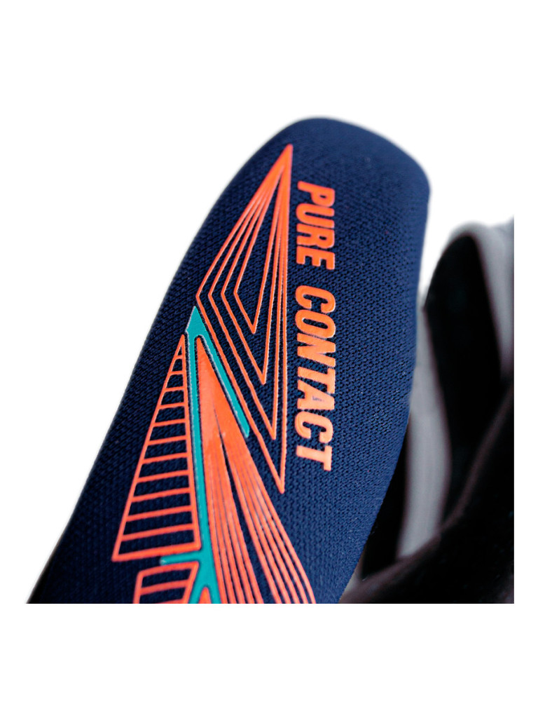 Reusch Pure Contact Gold Junior 2024 Goalkeeper Gloves - Premium Blue-Electric Orange-Black