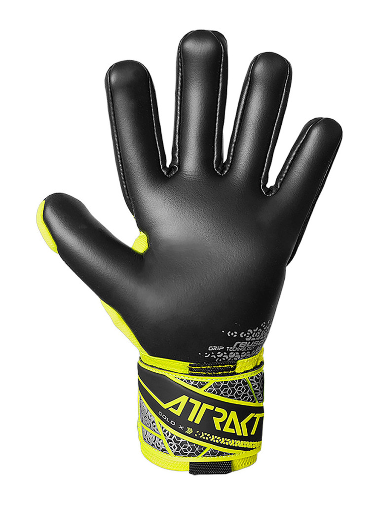 Вратарски ръкавици Reusch Attrakt Gold X NC 2025 - Yellow-Black-Silver