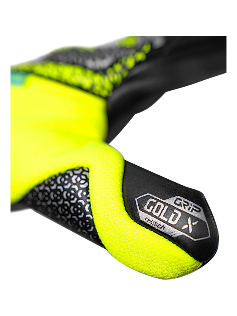 Reusch Attrakt Gold X NC 2025 Goalkeeper Gloves - Yellow-Black-Silver